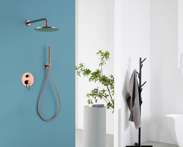 Душевой комплект Abber Wasser Kreis AF8118RG розовое золото