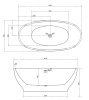 Акриловая ванна Abber 165x80 AB9207MB