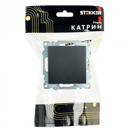 Переключатель одноклавишный без рамки Stekker Катрин 39604