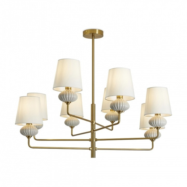 Люстра на штанге Freya Ceramics FR2029PL-08BS