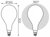 Лампа светодиодная Gauss Filament E27 10Вт 4100K 179202210-D