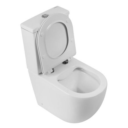 Унитаз-компакт безободковый BelBagno AMANDA BB051CPR с сиденьем BB901SC