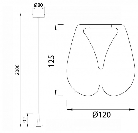 Подвесной светильник Mantra Andromeda 8931+8943