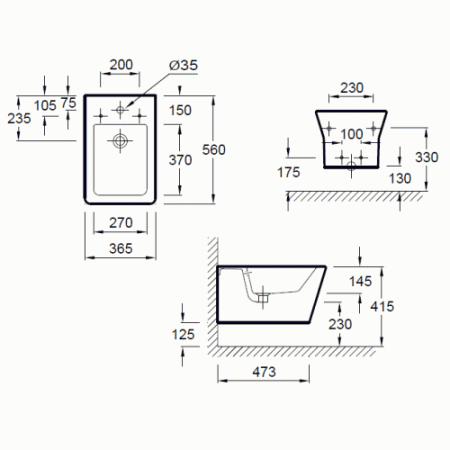 Биде подвесное Jacob Delafon Reve E4812-00