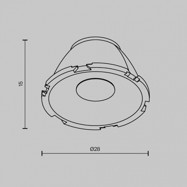Линза Maytoni Technical Аксессуары LensCD28-24