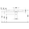 Раковина 100x47 см Duravit DuraSquare 2353100041