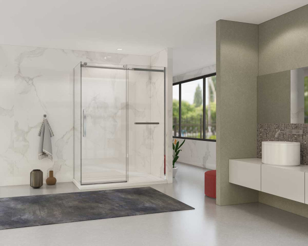 Душевой уголок Vincea Como Soft 150x90 VSR-1CS9015CL хром