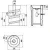 Раковина 47,6x48 см Creavit Spiral CL084-00CB00E-0000