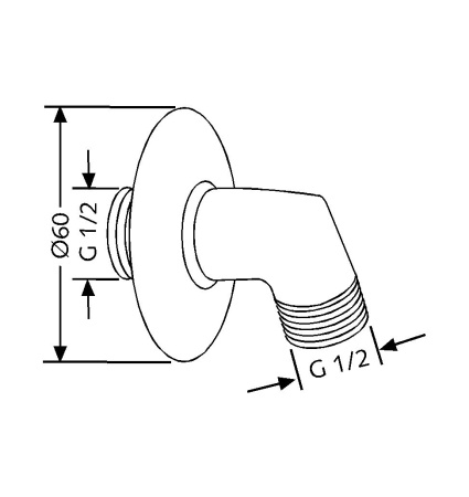Подключение для шланга Kludi 6054005-00