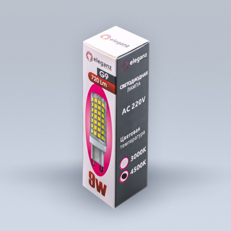 Лампа светодиодная Eleganz G9 9Вт 4500K 1309