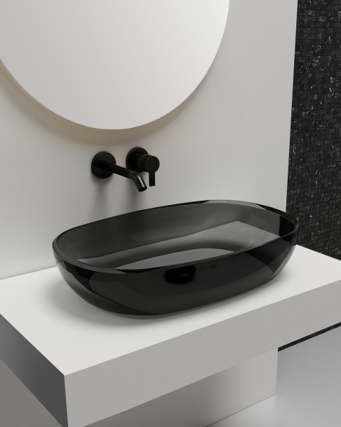 Раковина Abber Kristall AT2805Onyx черная