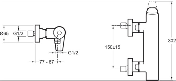 Смеситель для ванны Jacob Delafon Avid E97368-CP