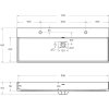 Раковина Cezares Premium 50314 121x45 см, накладная, белый матовый