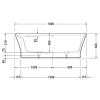 Акриловая ванна 190x90 см Duravit Cape Cod 700364000000000