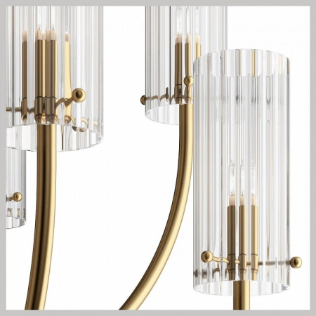 Люстра на штанге Maytoni Арко MOD223PL-08BS