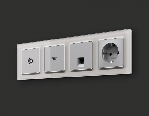 ТВ-розетка оконечная без рамки Ambrella Volt ALFA MA413005