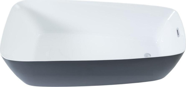 Акриловая ванна Aquanet Family Trend 170x78 90778-GW-MB, белый глянец/черный матовый