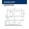 Акриловая ванна Excellent Heaven 160х75 WAEX.HEV16WHS белый