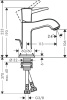 Смеситель для раковины hansgrohe Metropol Classic 31300090