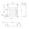 Полотенцесуштель электрический Devon&Devon Jupiter PRJ3CRELSX/CF