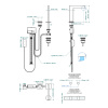Смеситель для раковины THG Icon-X Carbone Gold a manettes U7T.F01.170V золото