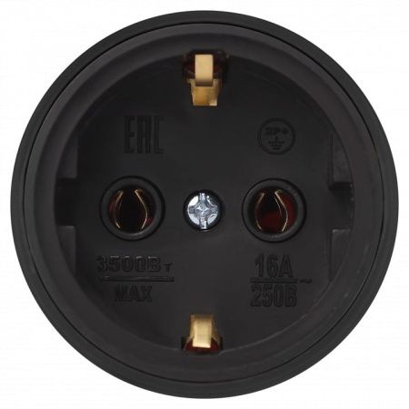 Розетка с заземлением Эра  RX11-B-IP44