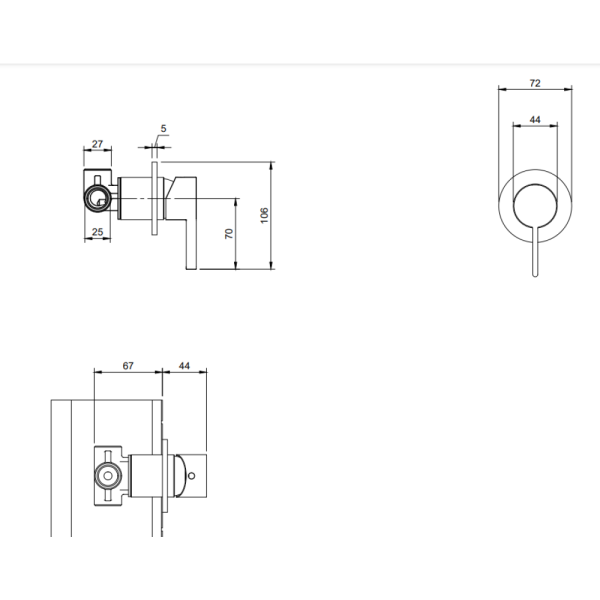 Смеситель для душа Villeroy&Boch Dawn TVS106002000K5 черный матовый