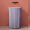 Раковина напольная 55x36 см Abber Stein AS2502Violett