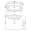 Раковина Simas Baden Baden 80 BB12bi*1