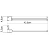 Держатель полотенец рога WasserKraft K-5031WHITE