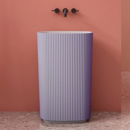 Раковина напольная 55x36 см Abber Stein AS2502Violett