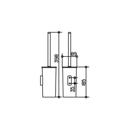 Туалетный ершик Keuco Collection Moll 12764010100