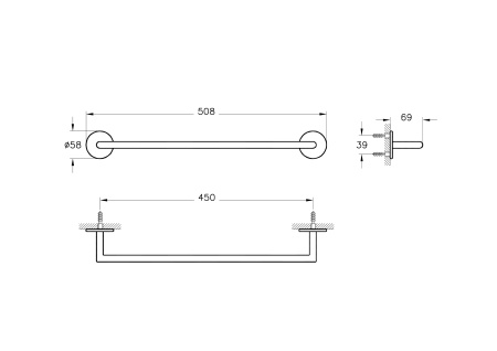 Полотенцедержатель Vitra Origin A4488629 медь