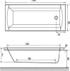 Акриловая ванна Excellent Aquaria 140х70 WAEX.AQU14WH
