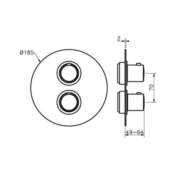 Смеситель для душа Cisal Slim SM01810021