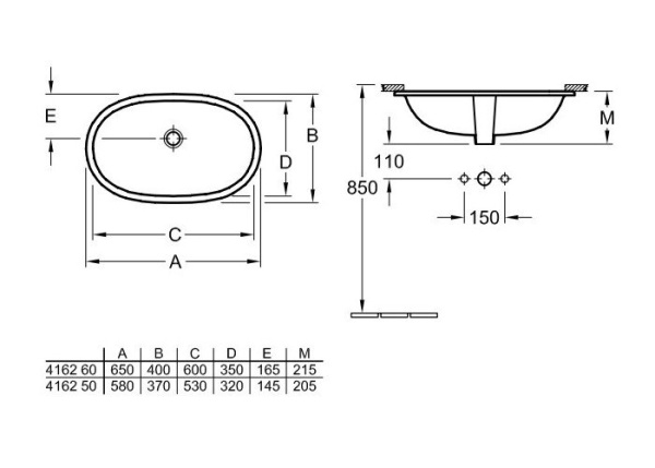Раковина Villeroy&Boch O.novo 41626001