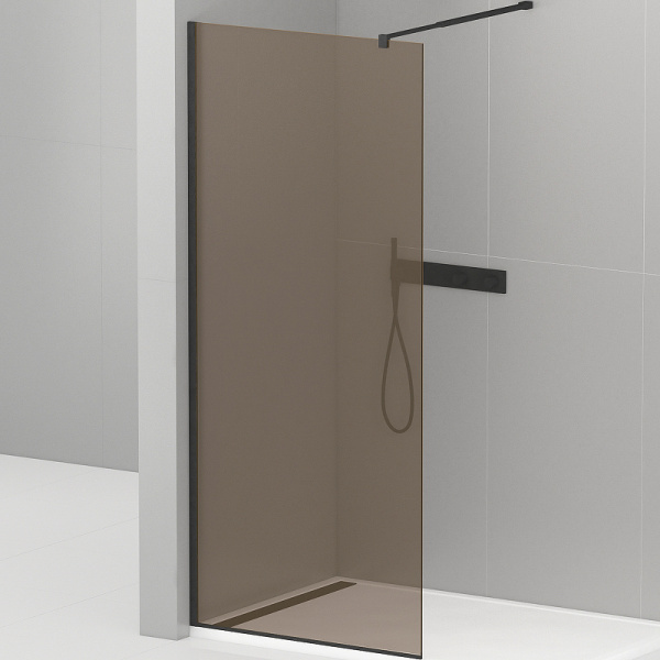 Душевая перегородка Cezares Liberta 120 LIBERTA-L-1-120-BR-NERO