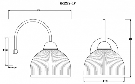 Бра MyFar Flora MR2272-1W