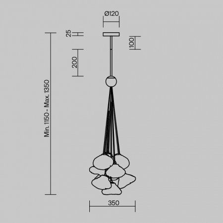 Подвесная люстра Freya Таверна FR5488PL-10CH