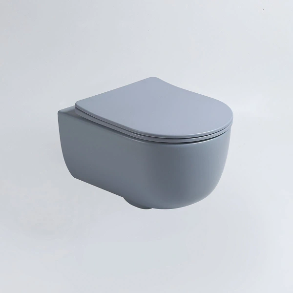 Унитаз подвесной Vincea Evo VT1-34SMO безободковый, с сиденьем микролифт, океан матовый