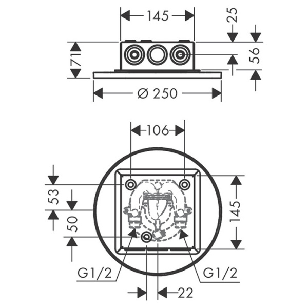 Верхний душ Axor ShowerSolutions 35298000