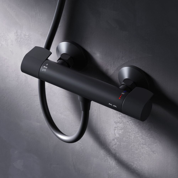 Термостатический смеситель для душа AM.PM X-Joy F85A40022 черный матовый