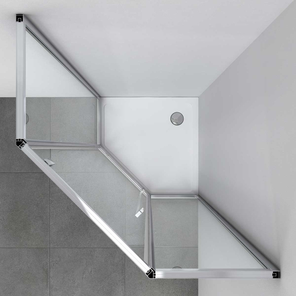 Душевой уголок Vincea Penta 100x100 VSP-3P100CL хром