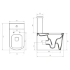 Чаша напольного унитаза BelBagno Albano BB120CP