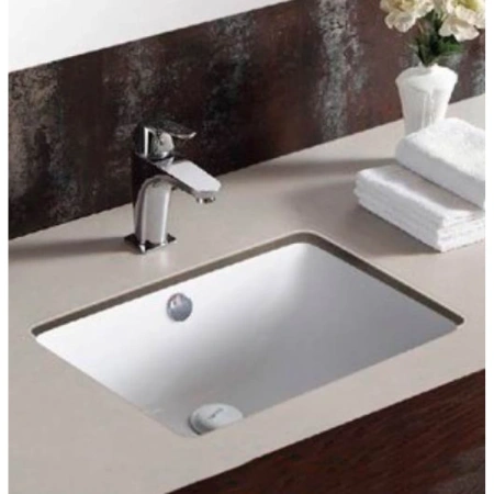 Раковина CeramaLux 540N 47x34 см, встраиваемая снизу, белый