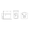 Комплект унитаза с инсталляцией Abber Rechteck AC1202P-AC0101P