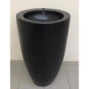 Раковина CeramaLux B133MB 50x50 см, напольная, черный матовый