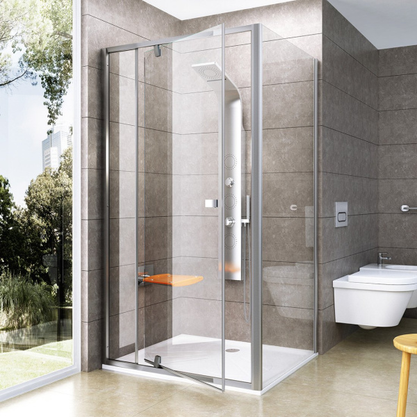 Душевая дверь Ravak Pivot PDOP2-110 03GD0U00Z1 сатин+Transparent