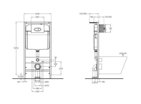 Инсталляция для унитаза BelBagno BB026