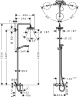 Душевая стойка hansgrohe Croma 27351400